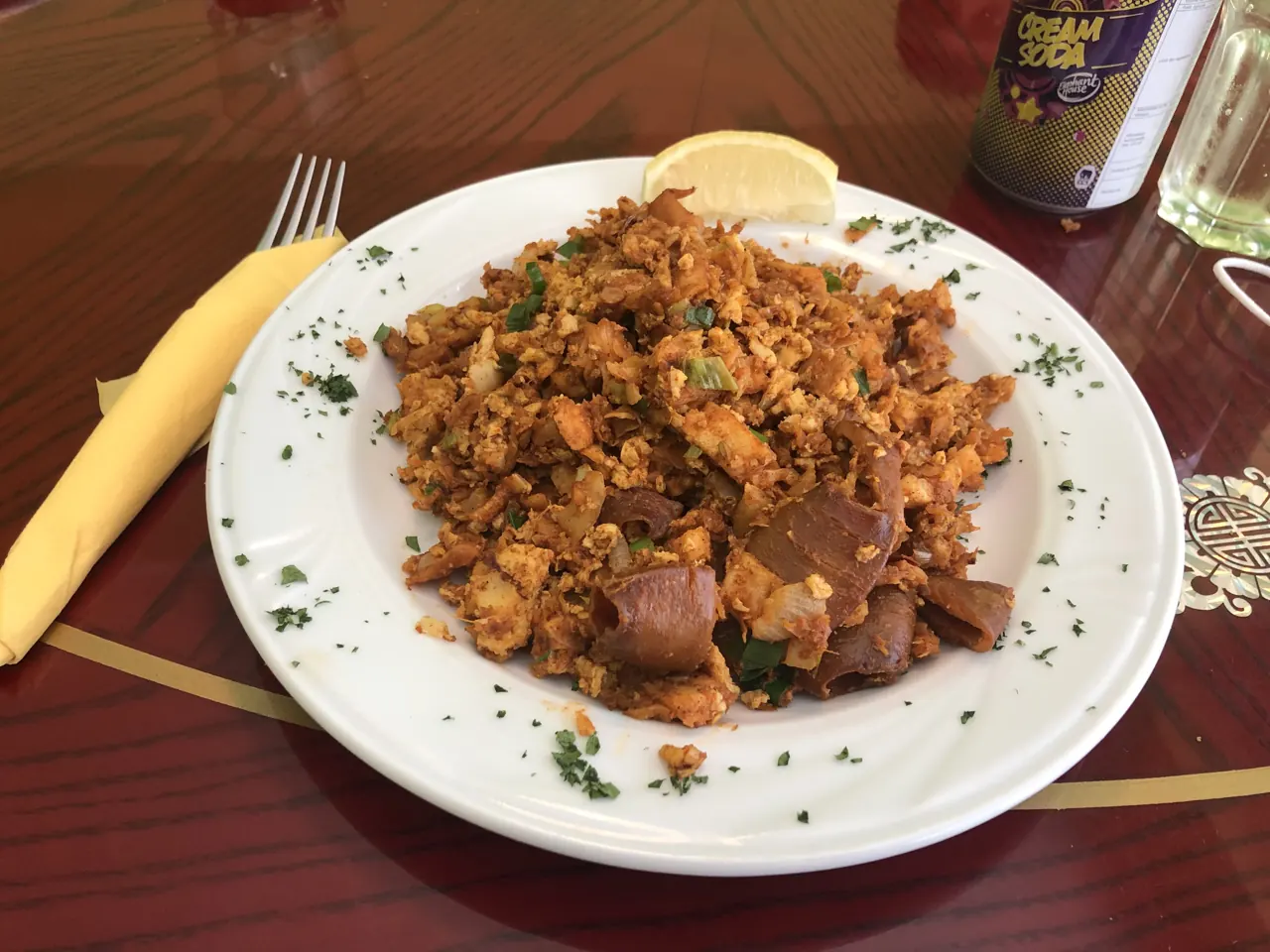 Kottu roti aux fruits de mer